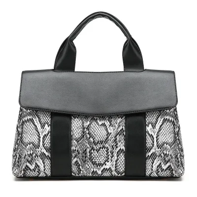 

Women's bag 2018 new fashion snake pattern handbag casual wild lady shoulder diagonal handbags