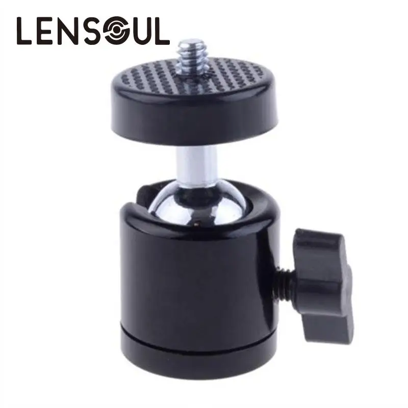 lensoul 360 Degree Mini font b Tripod b font Ball Head Ballhead 1 4 Screw Rotary