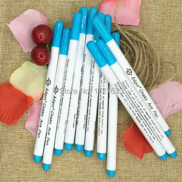 (Blue) Achromatic Pen Color Disappear Air Erasable Pencil Easy Wipe Off Water Soluble Fabric ...
