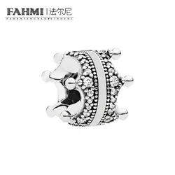 FAHMI 925 пробы 100% серебро 1:1 Аутентичные классический изысканный Шарм женские свадебные бусины Jewelry 1343