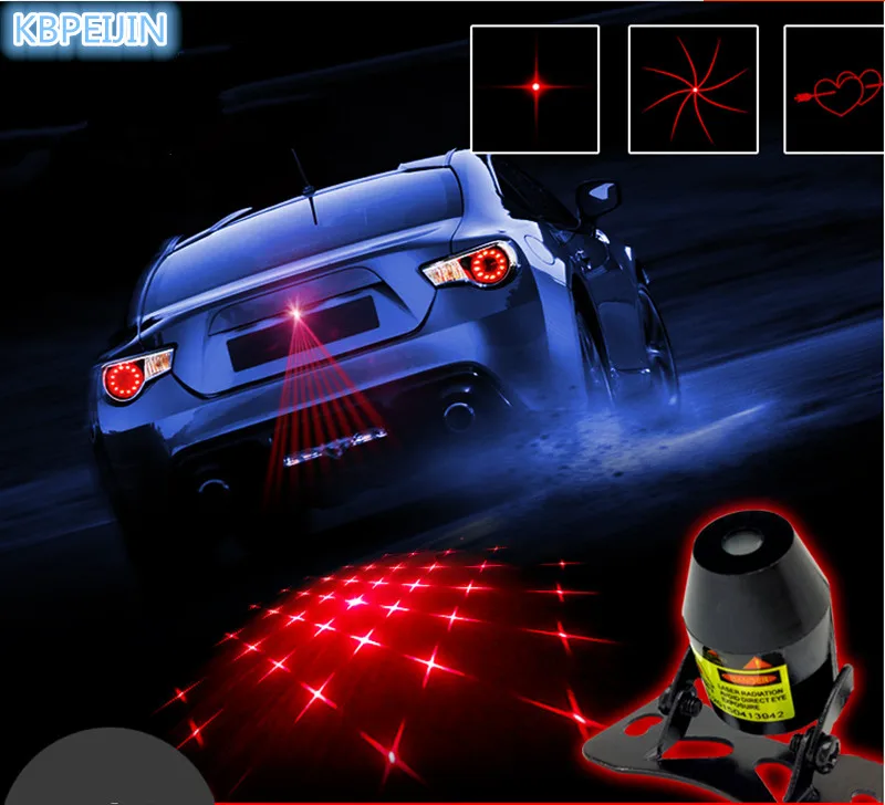 

New Pattern Anti Collision Rear-end Car Laser Tail Fog Light Sticker for mazda 3 6 2 5 CX-5 CX-7 CX-3 323 ATENZA accessories