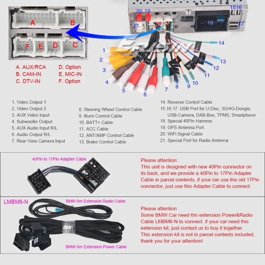 Erisin ES7939B " Android 9,0 стерео gps WiFi DAB+ DVR OBD SatNav CD для BMW 5 серии E39 E53 X5 M5