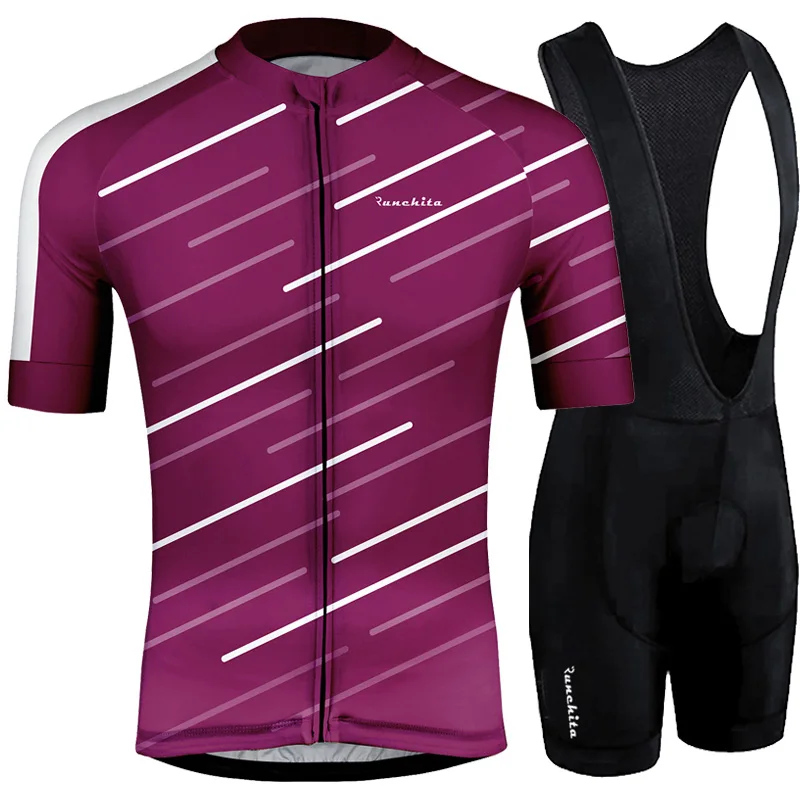 Ropa ciclismo hombre Runchita комплект велосипедной одежды велосипедная дышащая одежда/короткий рукав Велоспорт Джерси Наборы