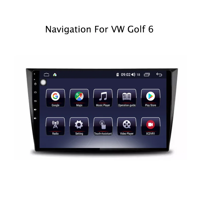 Best 9" Android 8.1 8 core 4G RAM 64G ROM GPS Navigation Car Radio For VW Golf 6 2008-2013,with Carplay/4G LTE 2
