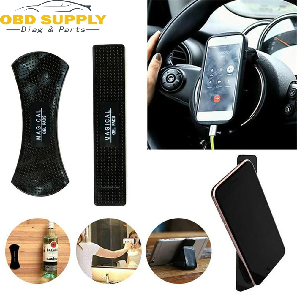 

Magic Nano Rubber Pad Mobile Phone Holder Sticker Universal Phone Car Bracket No Trace Multi-Function Fixate Gel Pad J2