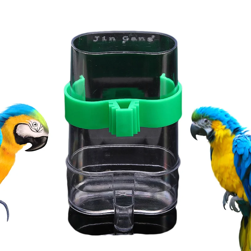 1 шт. 13*8 см зеленая Pet птица автоматической подачи акриловые водная поилка Еда чаша-поилка клетка для попугая кормушка для сельскохозяйственной техники