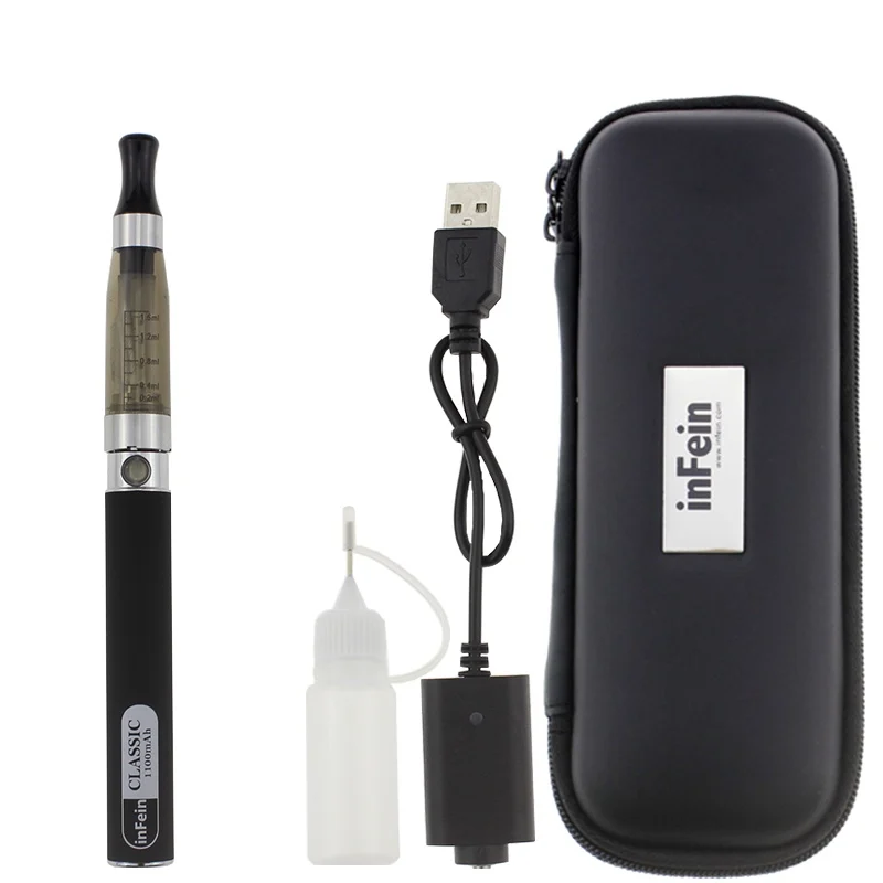 inFein Classic Electronic Cigarette Single Zip Travel Case_Black 1100 mah no logo