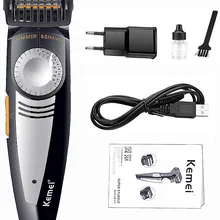 Профессиональный триммер для бороды и стервы для мужчин, бритва, Электрический станок для бритья, обрезка лица с 19 настройками длины 110 В/220 В