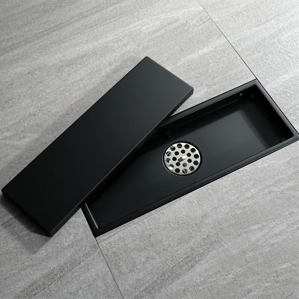 HIDEEP 30X11 см, анти-запах, черная краска, нержавеющая сталь, линейный дренаж пола, плитка для ванной комнаты, вставка, душ, слив, Прямая с фабрики