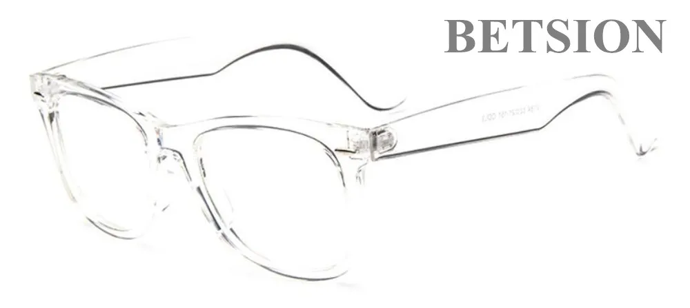 

BETSION Vintage Transparent Eyeglass Frame Spectacles Full Rim Retro Fashion Man Women Glasses Rx able