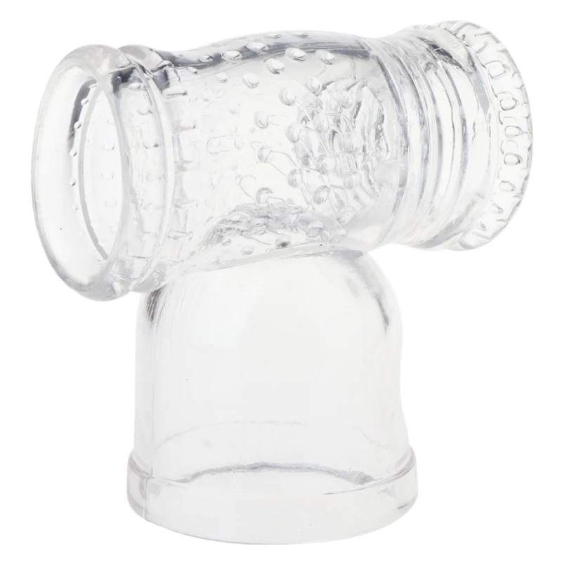 Adult Sex Products Transparent Big AV Wand Headgear Vibrators Caps For Male Sex Toys Magic Wand Head Accessories Body Massage