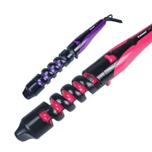 Анти-скальдинг резьба щипцы для завивки волнистые большие щипцы для завивки груши щипцы для завивки волос палочка для завивки