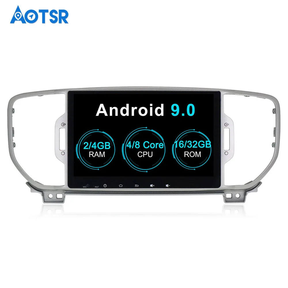 Aotsr Android 9 0 GPS навигация автомобильный DVD плеер для KIA sportage 2016 2017 2018 мультимедиа 2 din