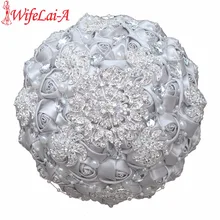 WifeLai-серебряная брошь Букеты Свадебные Mariage BridalBouquet жемчужные цветы buque de noiva фабрики лучшее качество PL0012-T
