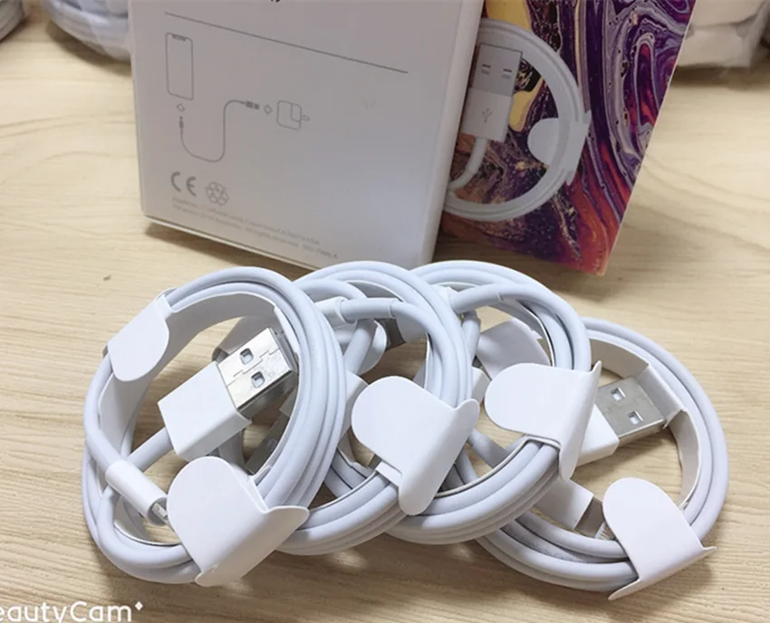 

300 Set/lot DHL Free OD 3.0MM 1: 1 Original Qulaity 1m 3ft USB Data Sync Charger Cable For iX XS MAX 6 7 8 plus With retail Box