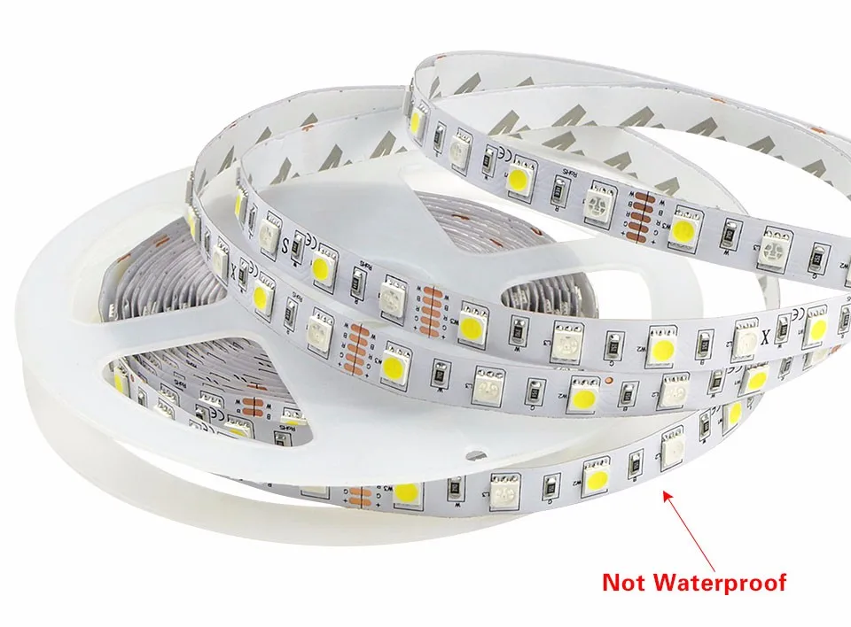 IP20/IP65 Водонепроницаемый RGBW RGBWW SMD 5050 5 м Светодиодные ленты свет DC12V ленты/40key отдаленных контроллер/3A мощность адаптер