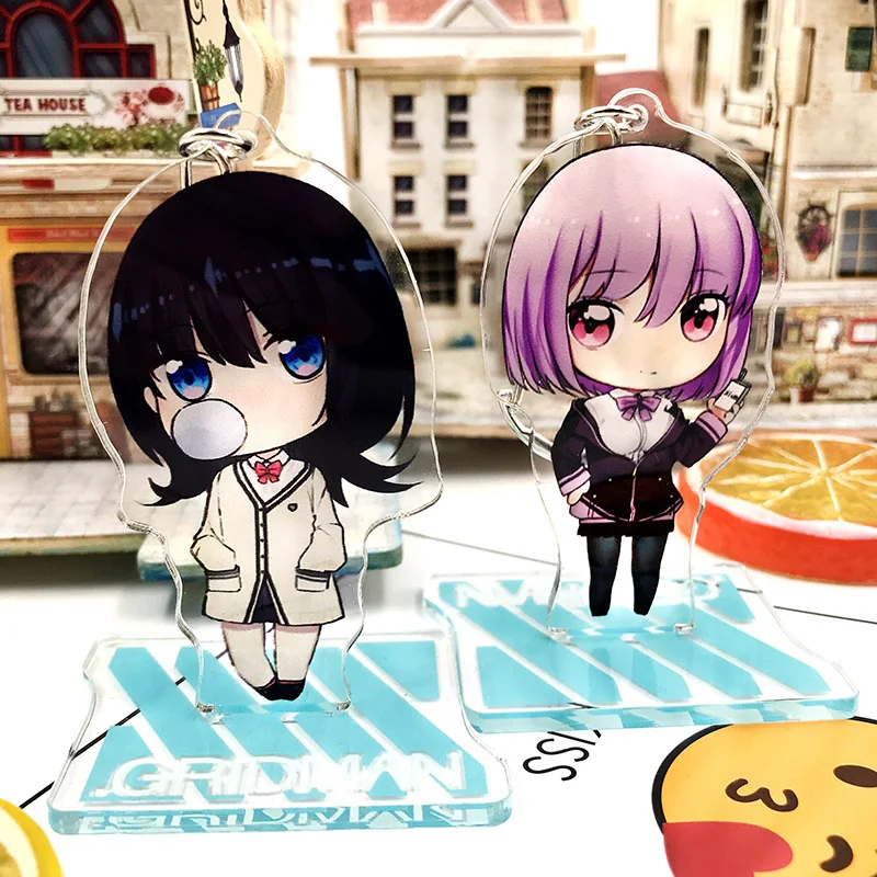 

Anime SSSS.GRIDMAN Shinjo Akane Takarada Rikka Shinjo Akane Cosplay Double Side Acrylic Stand Figure Model Keychain Pendant Gift