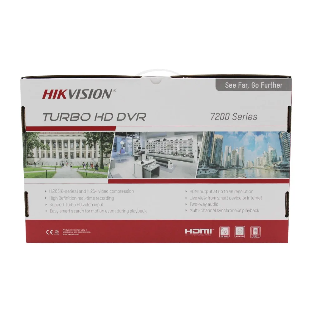 Hikvision Оригинальная версия 4ch/8ch DVR DS-7204HUHI-K1 и DS-7208HUHI-K1 AHD CVI TVI CVBS IP 8MP безопасности DVR для аналоговой камеры