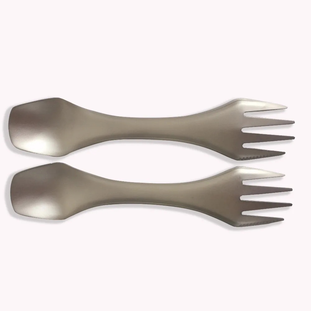 PYTITANS Открытый Отдых Пикник titanium ложка посуда titanium вилка Сверхлегкий pure titanium Spork