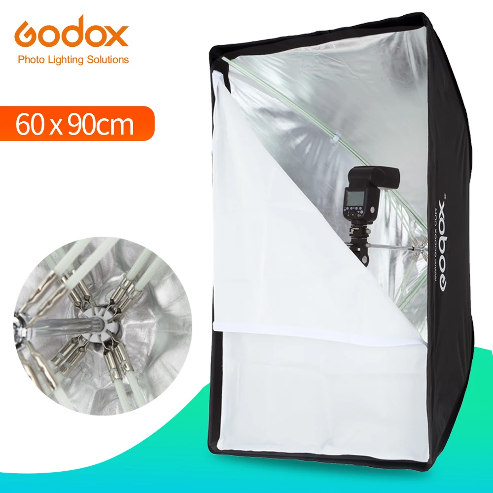 

Godox Portable 60 * 90cm 24" * 35" Umbrella Photo Softbox Reflector for Flash Speedlight (Softbox Only)