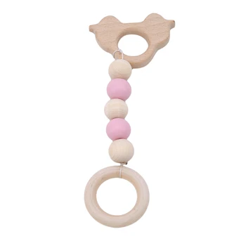 

Wooden Bead Toy String Beads Baby Room Hanging Decorations Child Hand String Pendant Photo Prop Toys For Children