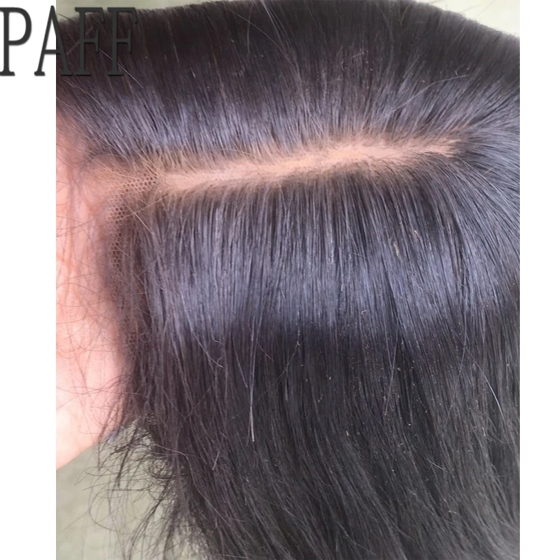 PAFF 4*4 шелк топ полный кружево человеческие волосы парики с челкой шелковая основа Омбре Прямые 130 Плотность бразильские волосы remy натуральный волос