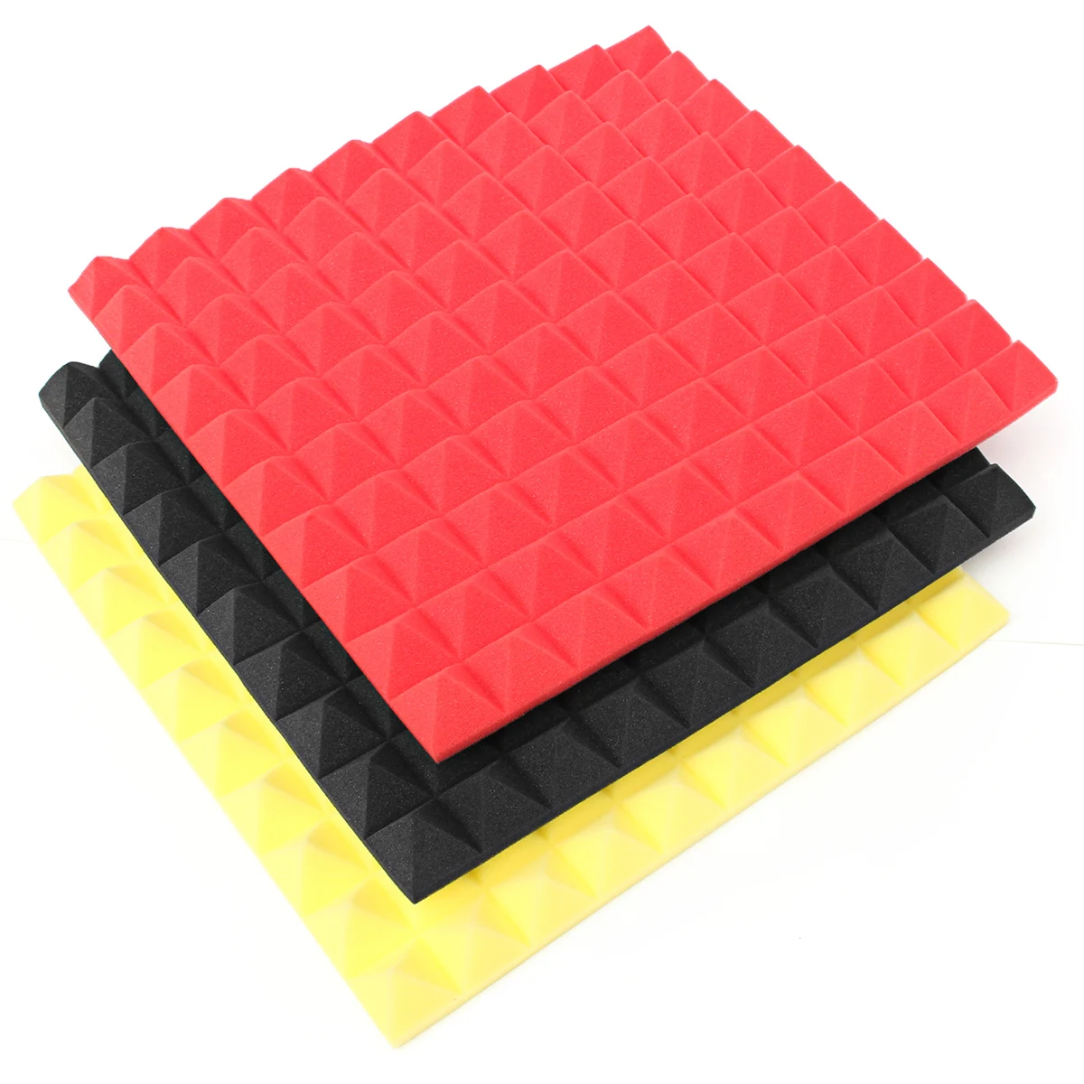 Kopen Akoestisch Schuim Geluidsisolatie Foam Studio Kamer Muur Noise Spons Wig Tegels Schuim Geluid Behandeling Absorptin KTV Levert 50x50x4 cm