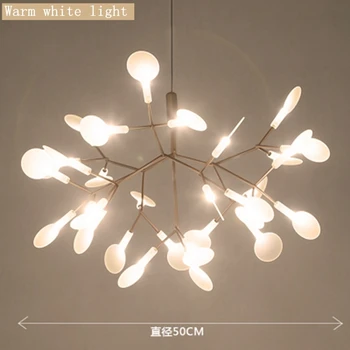 

Nordic creative home lighting 30 LED Lights new firefly chandelier Fixture Tree Branch Avize Luminaria Design Modern restaurant