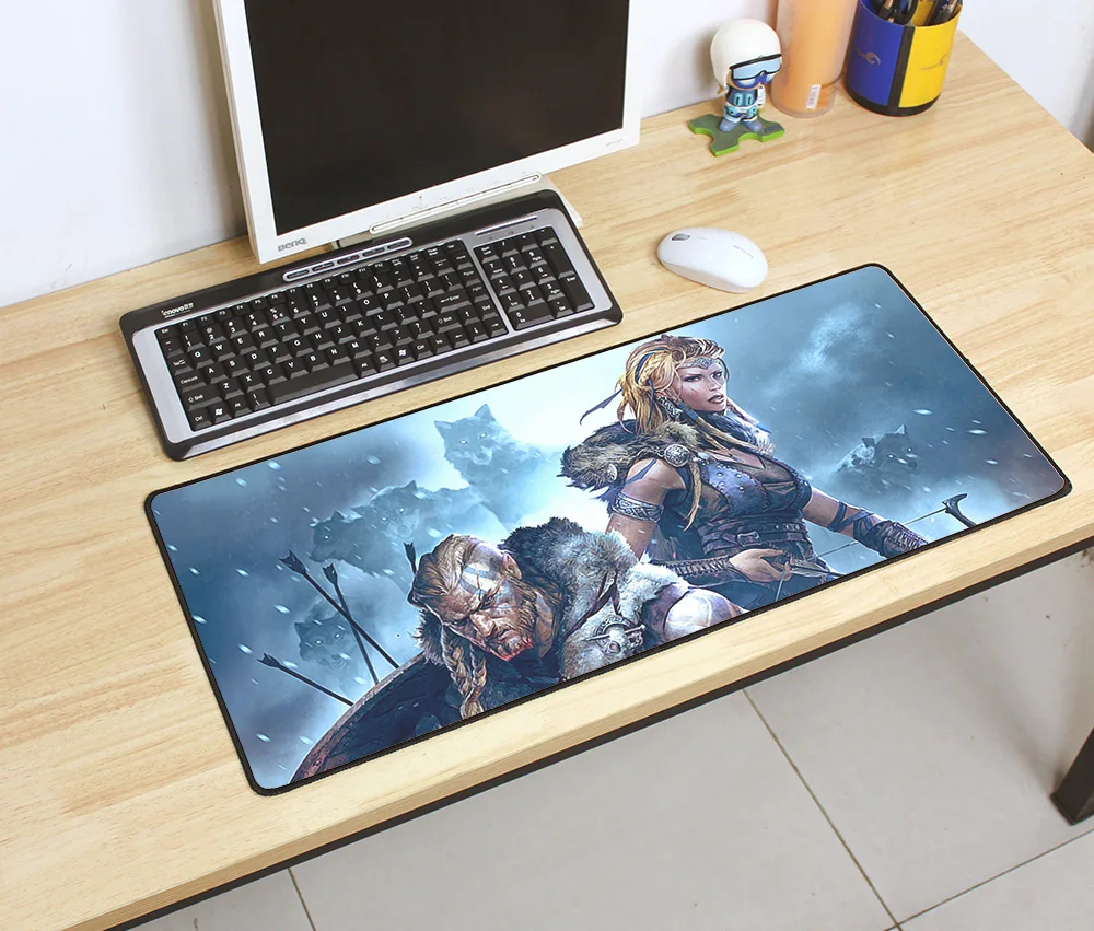 Vikings War of Clans pad мышь computador игровая мышь pad 700x300x3 мм padmouse большой профессиональный коврик для мыши гаджет офисные настольные коврики