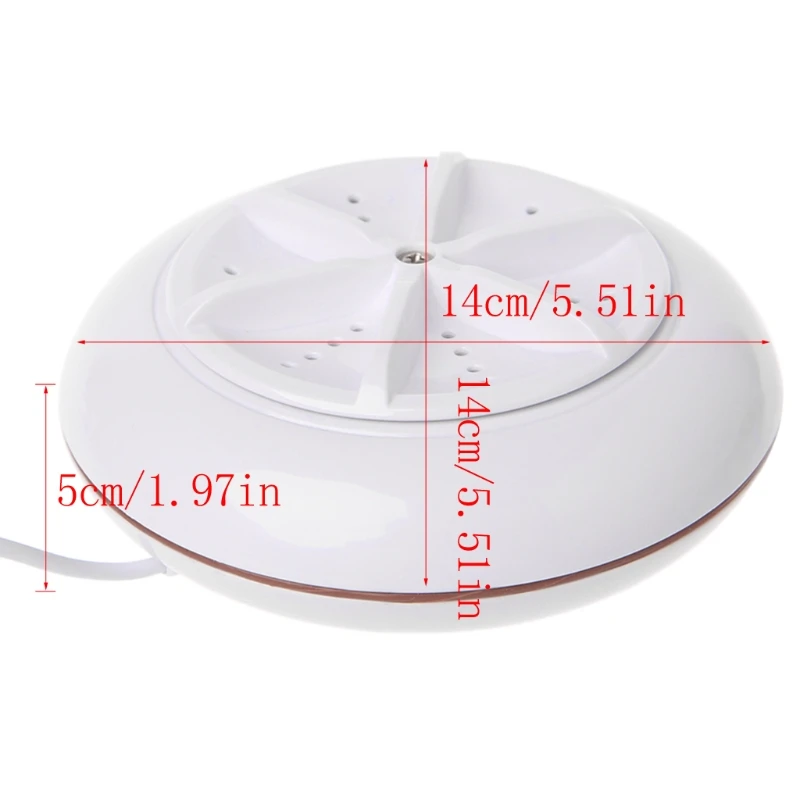 New Portable Ultrasonic Turbine Washing Machine USB Laundry Cleaner Home Travel