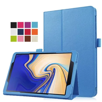 

30Pcs/lot PU Leather Smart Folio Cover with Stand Auto Sleep/Wake Feature for Samsung Galaxy Tab S4 10.5 inch T830/T835 Tablet