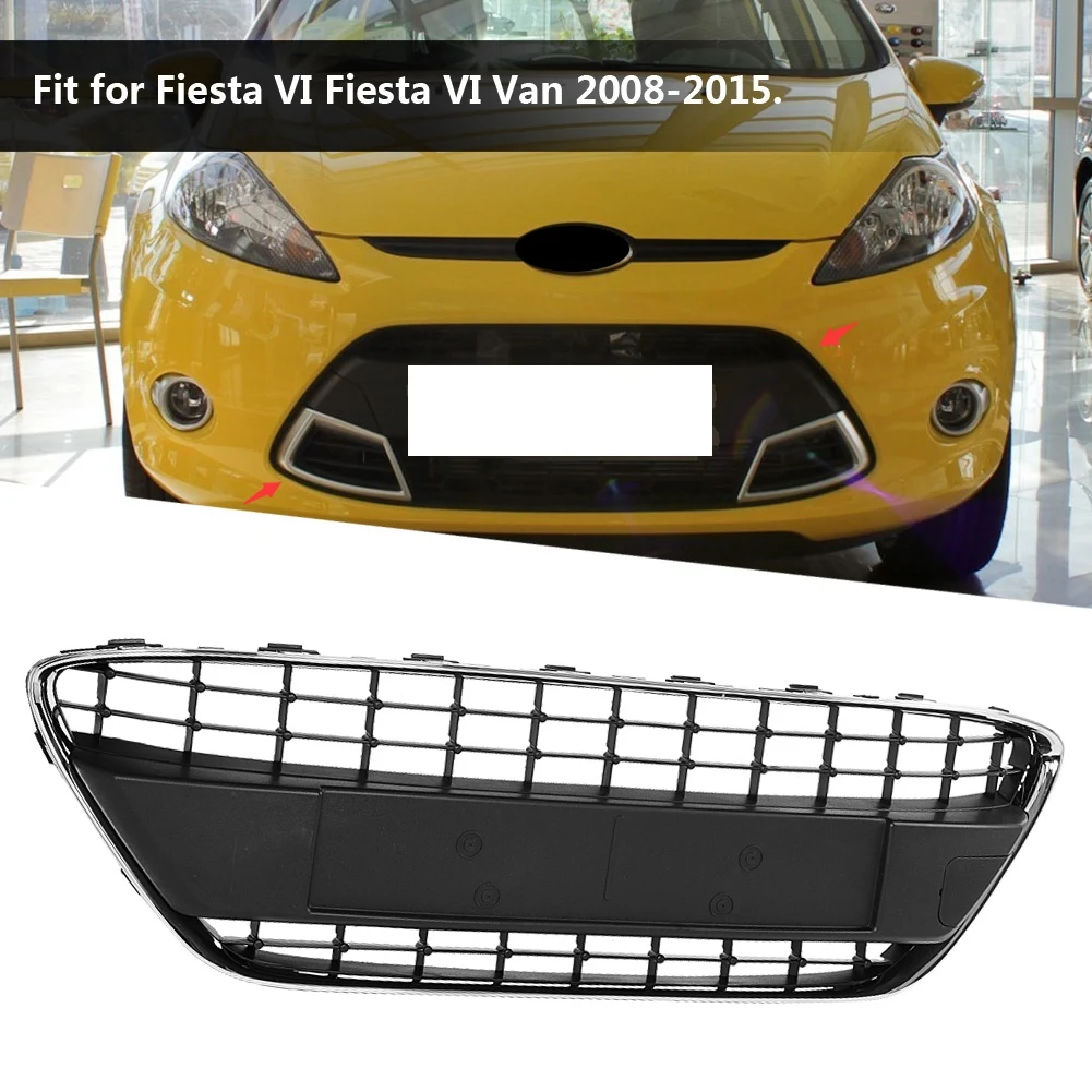 Автомобильный Стайлинг передняя решетка бампера для Fiesta VI Van 2008- 1766625 ABS черный
