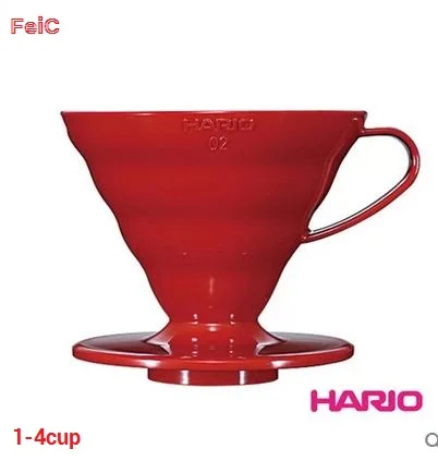 Cheap FeiC 1pc 3 colors hario coffee dripper V60 Heat-resistant resin VD-02 1-4cups for barista Cheap FeiC 1pc 3 colors hario coffee dripper V60 Heat-resistant resin VD-02 1-4cups for barista