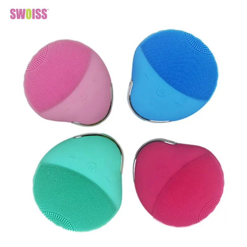 

SWOISS Portable Silicone Cleansing Instrument Electric Shell Vibrating Washing Machine Charging Remove Blackhead Pore Cleaner