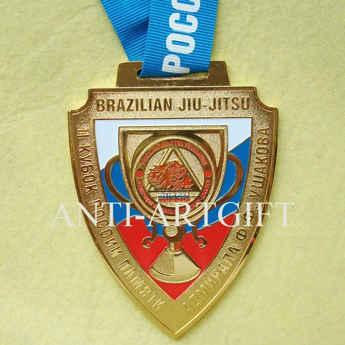 

RUSSIA medallian for BRAZILIAN JIU-JITSU sport game