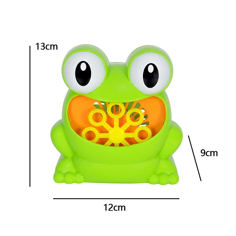 New Frog Automatic Bubble Machine Blower Maker Bubble Water Set Party Summer Outdoor Toy for Kids Wholesale And Drop Shipping