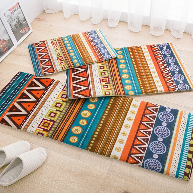 Us 16 1 30 Off Nice Persian Area Rugs Geometric Striped Arts Fleece Carpet For Living Room Bathroom Bedroom Floor Mats Exotice Home Deco In Rug