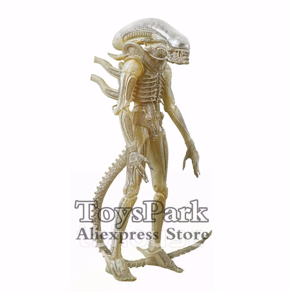 

ToysPark Aliens 7" Xenomorph Concept Action Figure Translucent Prototype Suit 1979 Movie Big Chap NECA Series 7 Collectible