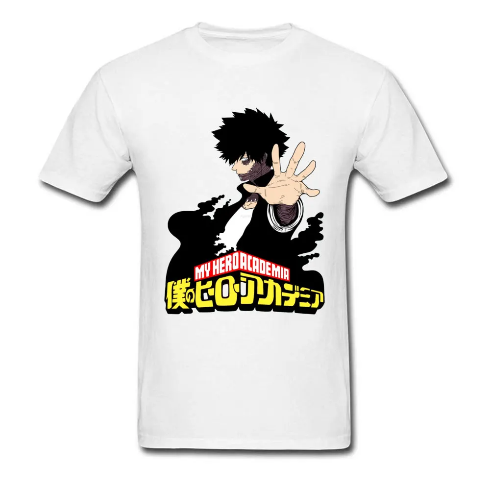 Group Tshirts Short Sleeve Slim Fit Special Men Summer/Autumn Tops & Tees Slim Fit T Shirts Crewneck 100% Cotton Fabric My Hero Academia Dabi Decay 10933 white