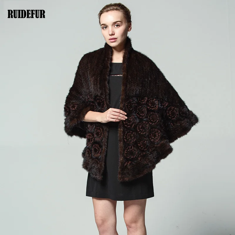 mink fur shawls