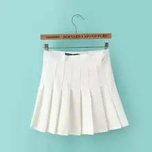 Новые горячие высокой талией плиссированные женские тонкие юбки мини-платье игривые