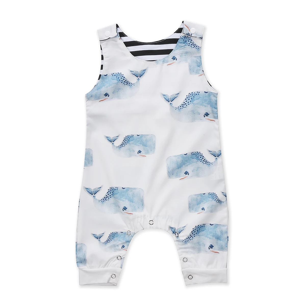 

Toddler Kids Baby Girl Cotton Sleeveless Animals whale Romper Jumpsuit Sunsuit For Babies Clothes Outfits 0-3T