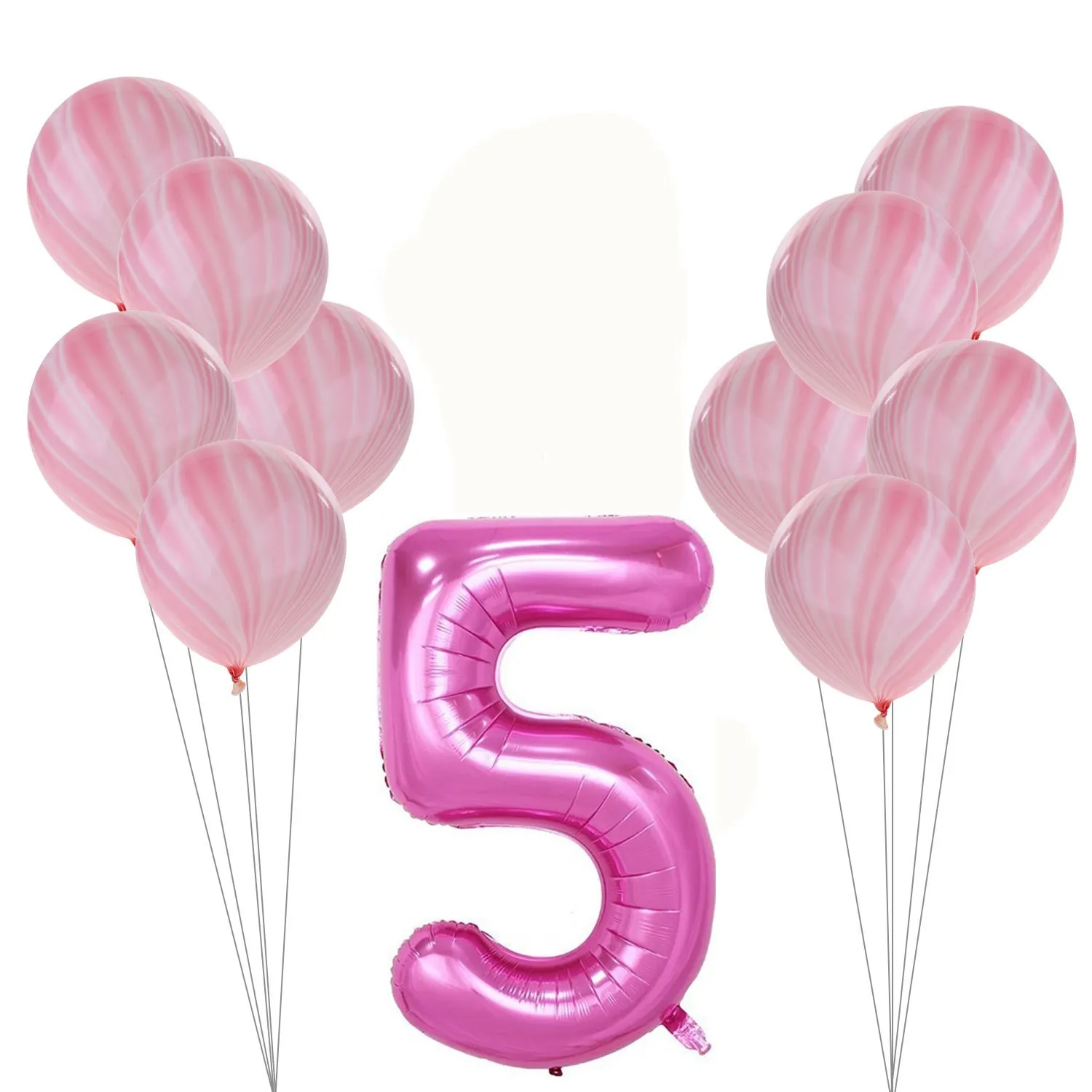 11 шт./компл. шарики ко дню рождения синий розовый номер Фольга воздушные шары 1 2 3 4 5 6 7 8 9 лет Happy День рождения украшения дети клипсы для воздушных шаров