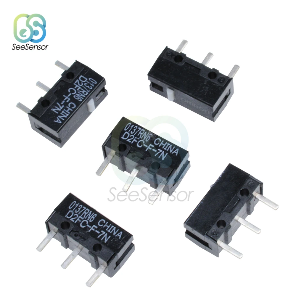 

10Pcs OMRON Mouse Micro Switch Microswitch D2FC-F-7N Mouse Button Fretting D2FC-E-7N D2FC