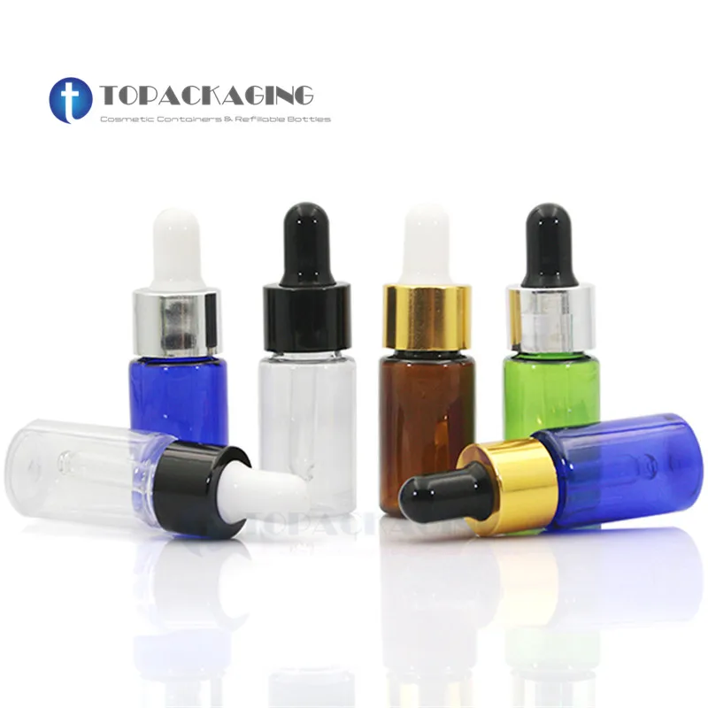 100p*10ml PLASTIC Dropper Bottle Cosmetic Container Anodized Aluminum Empty Essential Oil Refillable Makeup Serum Packing Sample testing equipment sto 100p digital bottle cap torque tester