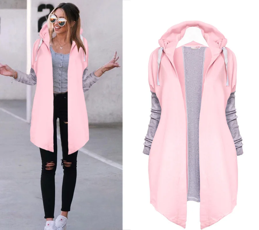 Купить Жилет Женский Длинный С Капюшоном