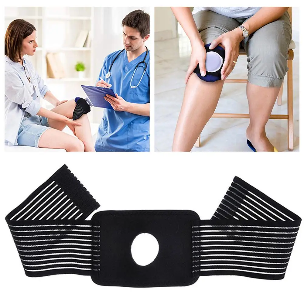 

2PCS Adjustable Ice Pack Wrap Strap Hot Cold Compress Reusable Breathable Ice Bag Pack Fixing Belt For Elbows Ankles Head Wrists