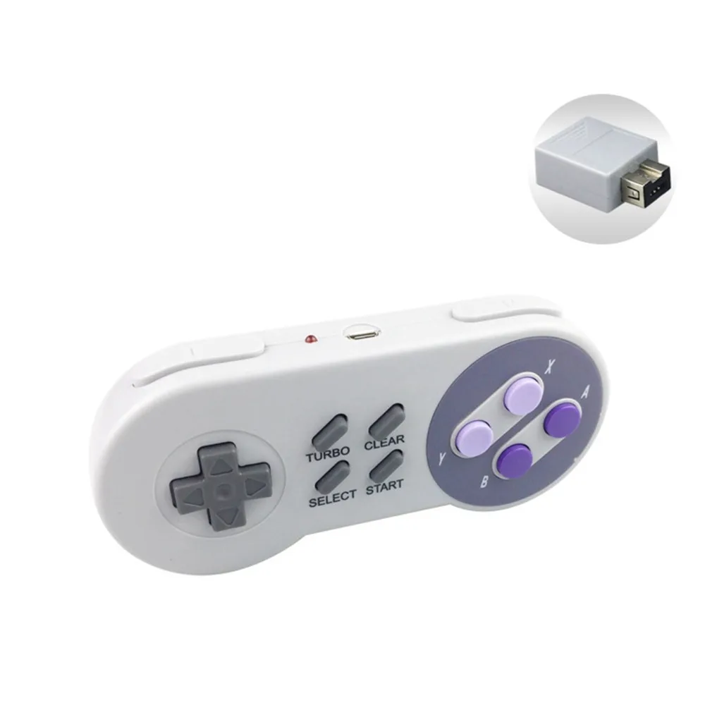 2,4G USB Беспроводной контроллер геймпад для супер-нойд SNES Классические мини Игровые приставки аксессуары