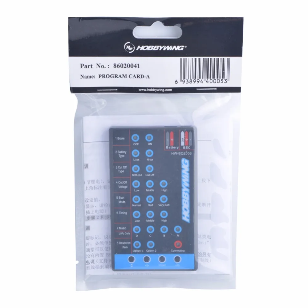 

Hobbywing Program Card For Brushless ESC,LED Program FlyFun ESC