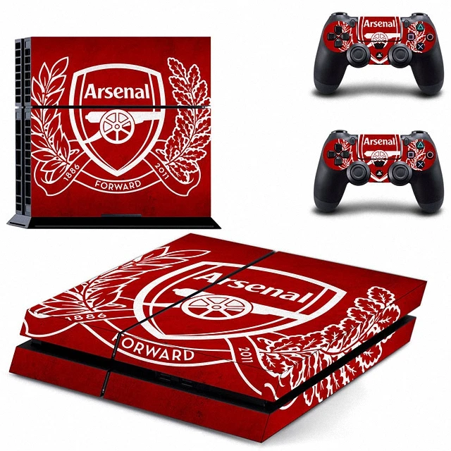 New Famous Arsenal Football Team Ps4 Skin Sticker Decal For Sony Ps4 Playstation 4 Console + 2
